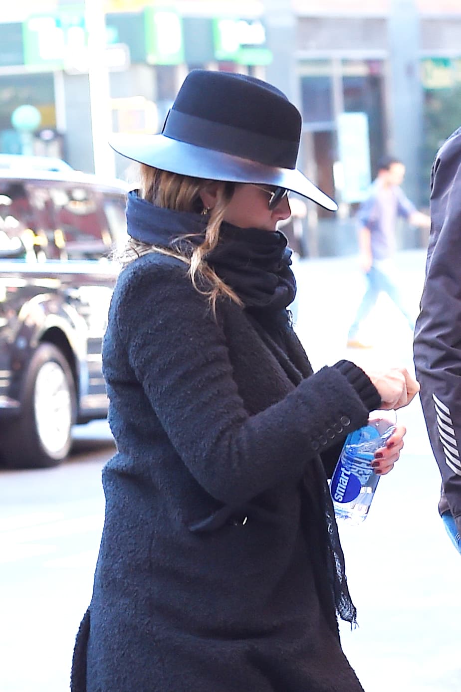 Los famosos llegaron a comer a un restaurante por SOHO.