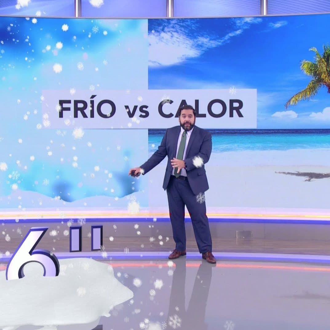 Albert Martínez, como siempre, nos explica las incidencias del tiempo, y para ello hace un poquito de magia en nuestra casa.