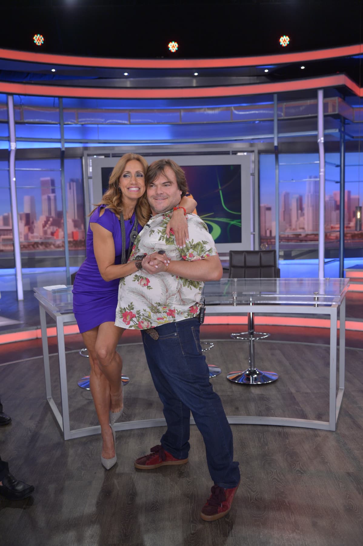 ¡Lili aprovechó para disfrutar el programa junto al comediante!