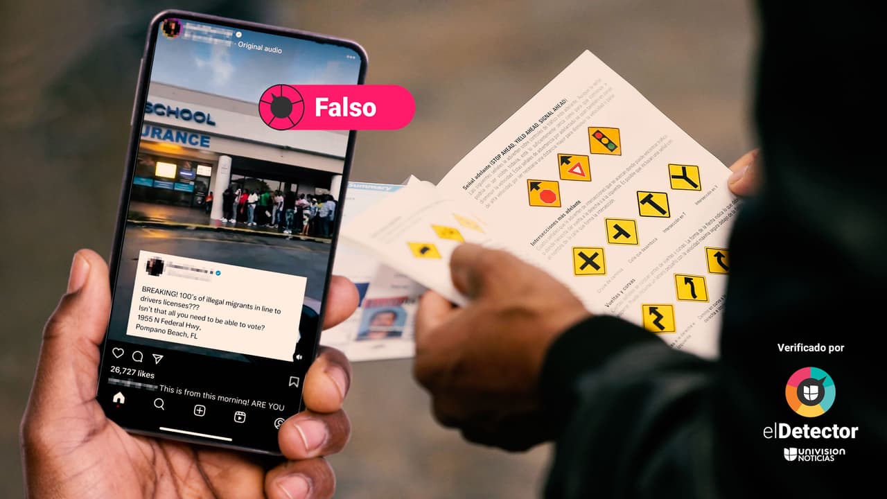 Florida no emite licencias de conducir a personas indocumentadas, como sugiere un video en redes