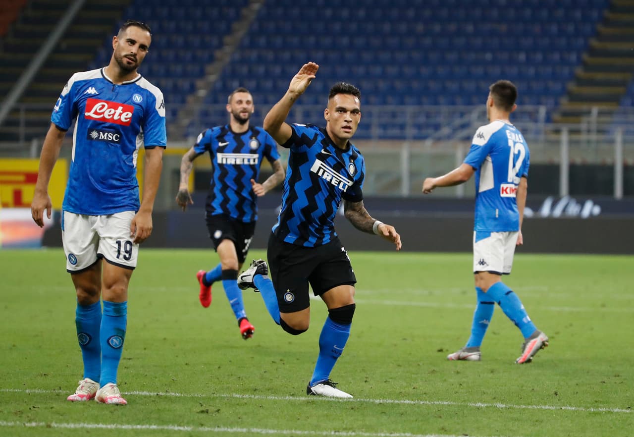 Con goles de Danila D'Ambrosio y Lautaro Martínez, el Inter se lleva los putos y deja al Napoli prácticamente fuera de los puestos de competicones europeas.