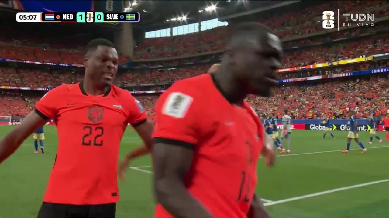 ¡Golazo colectivo! Brian Brobbey culmina una gran jugada y adelanta a Países Bajos