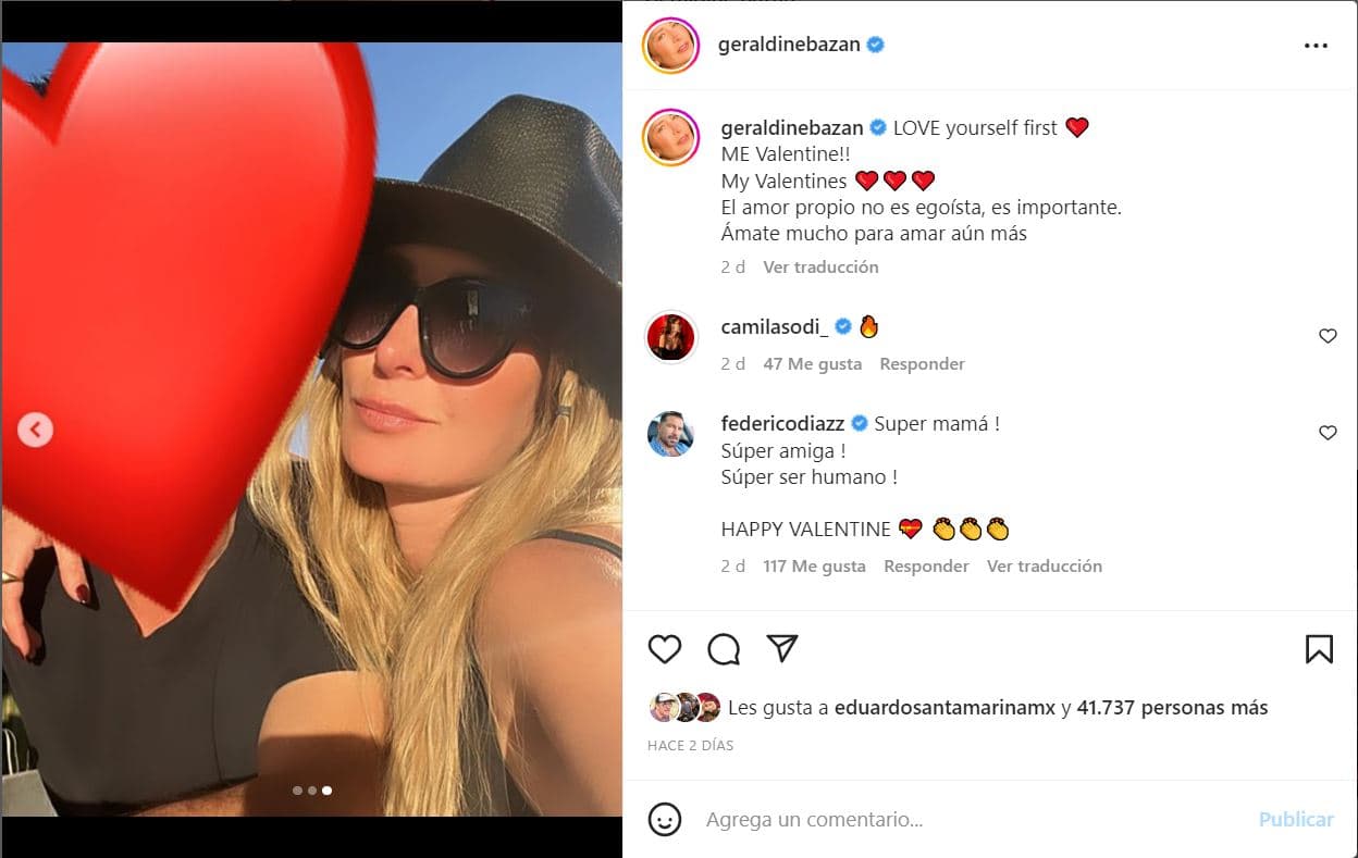 Geraldine Bazán San Valentín
