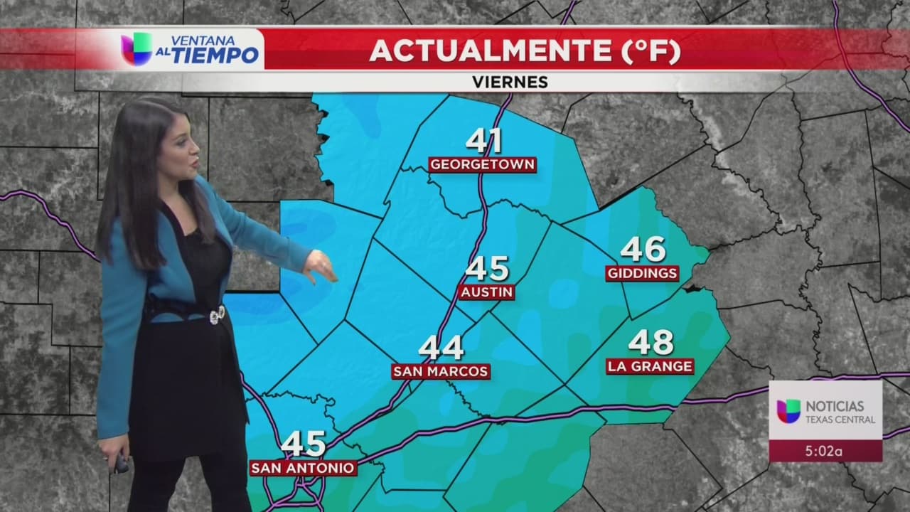 Frente frío provoca drástico descenso en las temperaturas este viernes