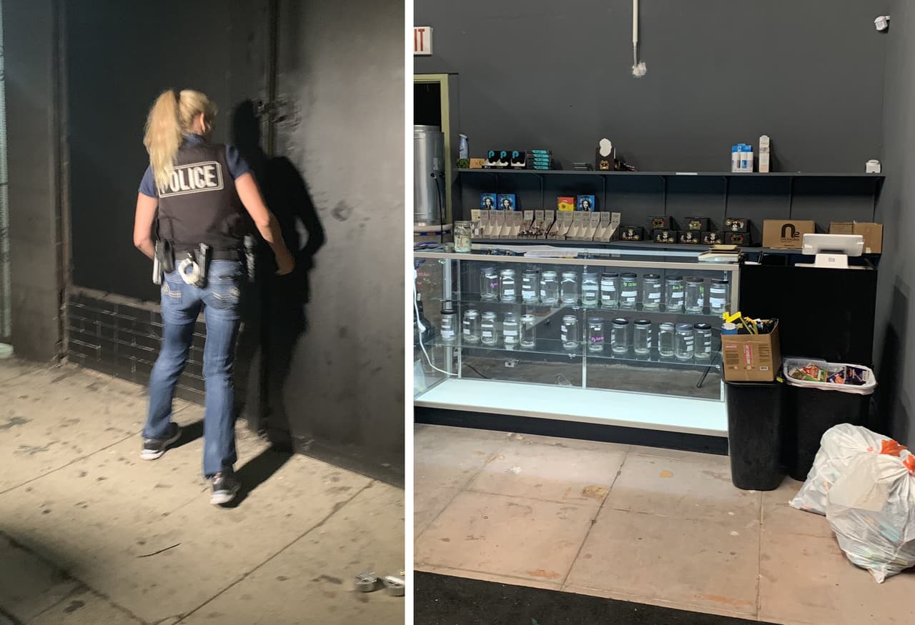 Descubren un centro ilícito de venta de marihuana al frente de una escuela