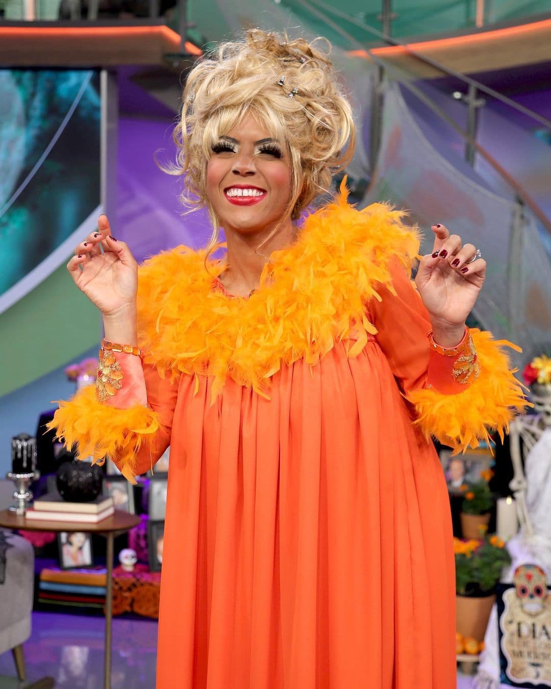 Francisca Lachapel le pusó "azúcar" al programa especial de Halloween con su interpretación dedicada a Celia Cruz hace un año.