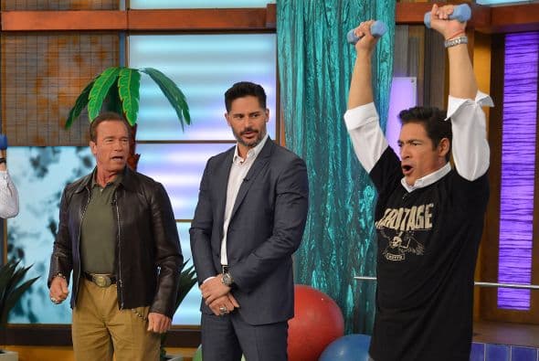 Arnold Schwarzenegger y Joe Manganiello en Despierta
