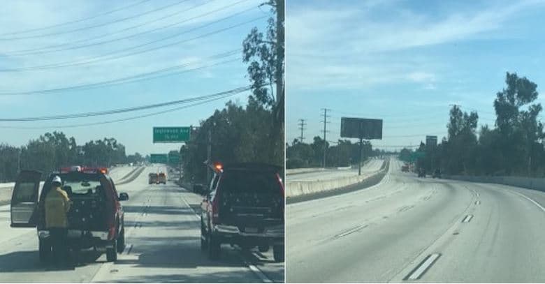 Fuga de ácido tioglicólico provoca el cierre parcial de 405 cerca de Redondo Beach