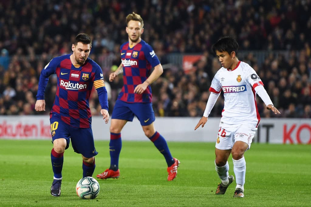 Con goles de Antoine Griezmann, luis Suárez y triplete de Lionel Messi, Barcelona golea 5-2 en casa al Mallorca.