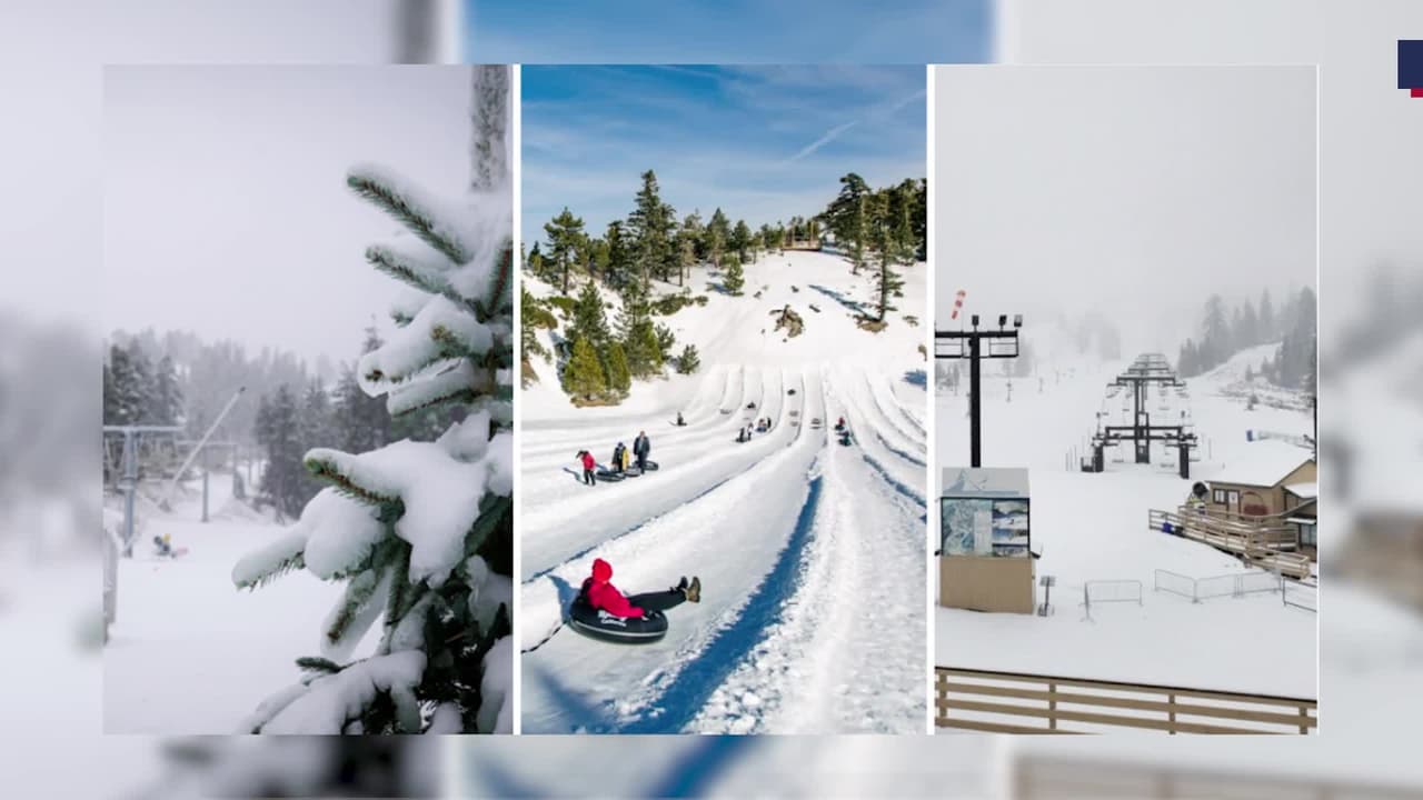 La primera 
<a href="https://www.univision.com/local/los-angeles-kmex/nieve-autopistas-california-tormenta-invernal-fotos">tormenta invernal</a> de la temporada dejó nieve en las montañas del sur de California y estos son los lugares donde podrás disfrutar del polvo blanco, muy cerca de Los Ángeles.