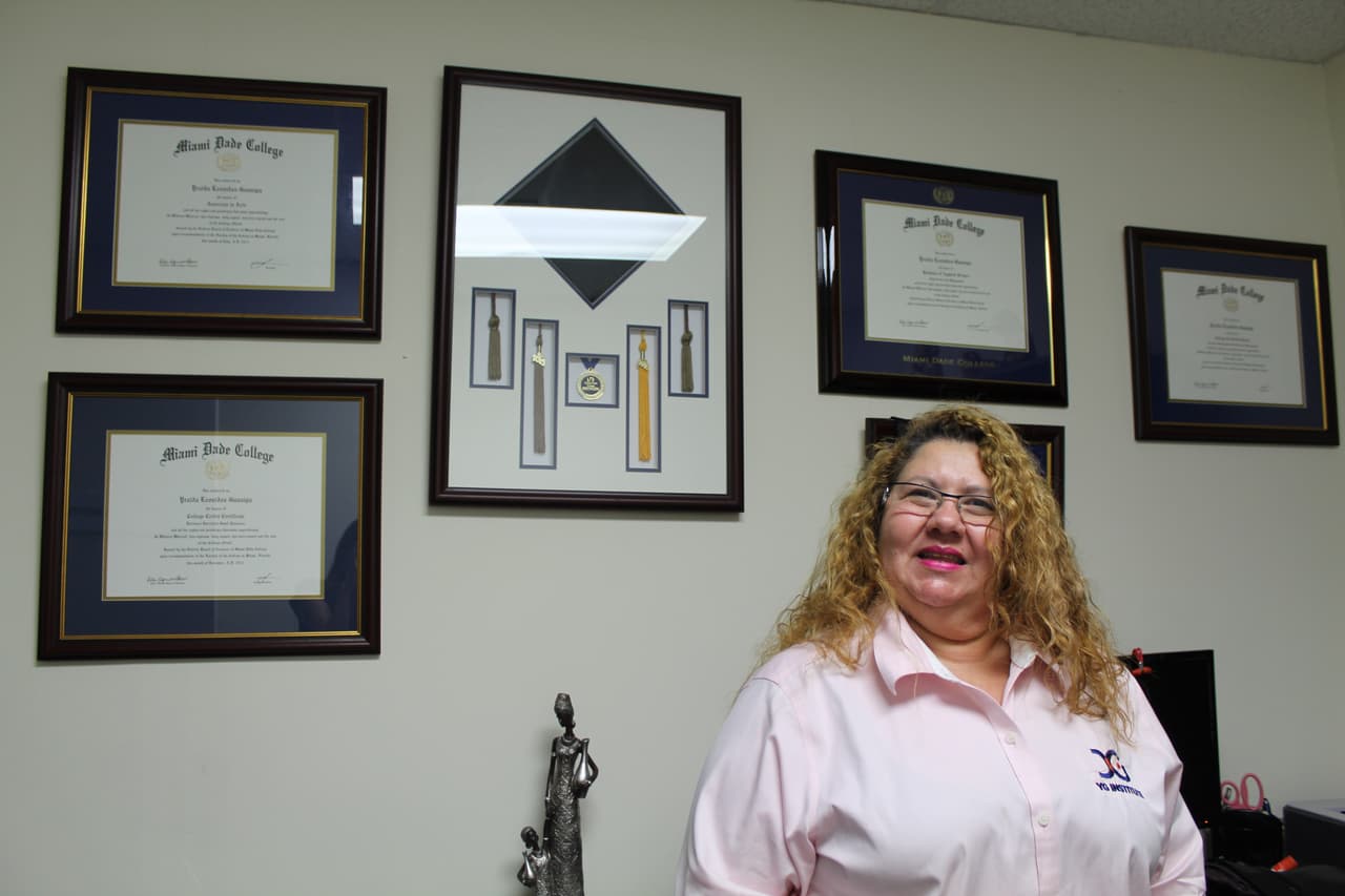 Yraida Guanipa estuvo 10 años es prisión bajo cargos de "intento de conspiración", desde que recobró su libertad no ha dejado de estudiar.