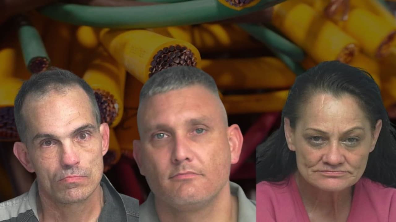 Arrestan a tres sospechosos de robar cableado de cobre en una instalación energética del condado Montgomery