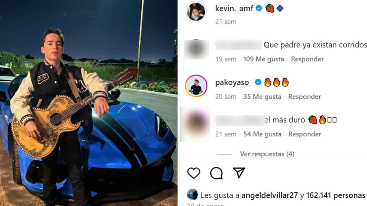 Kevin Moreno es un joven cantante de corridos tumbados y 'youtuber'.