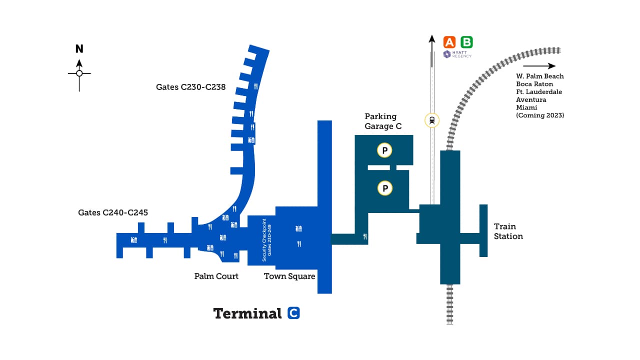 Mapa de la nueva Terminal C del MCO