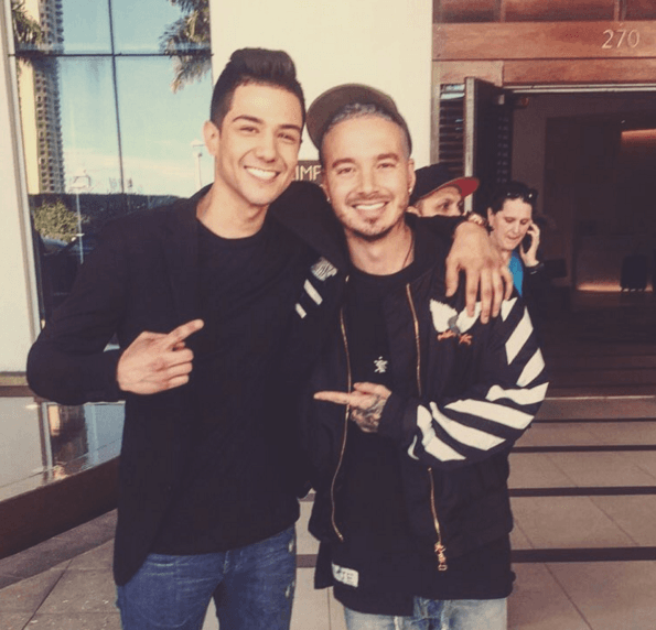 Se encontró con J Balvin, y resultó que es su fan.
