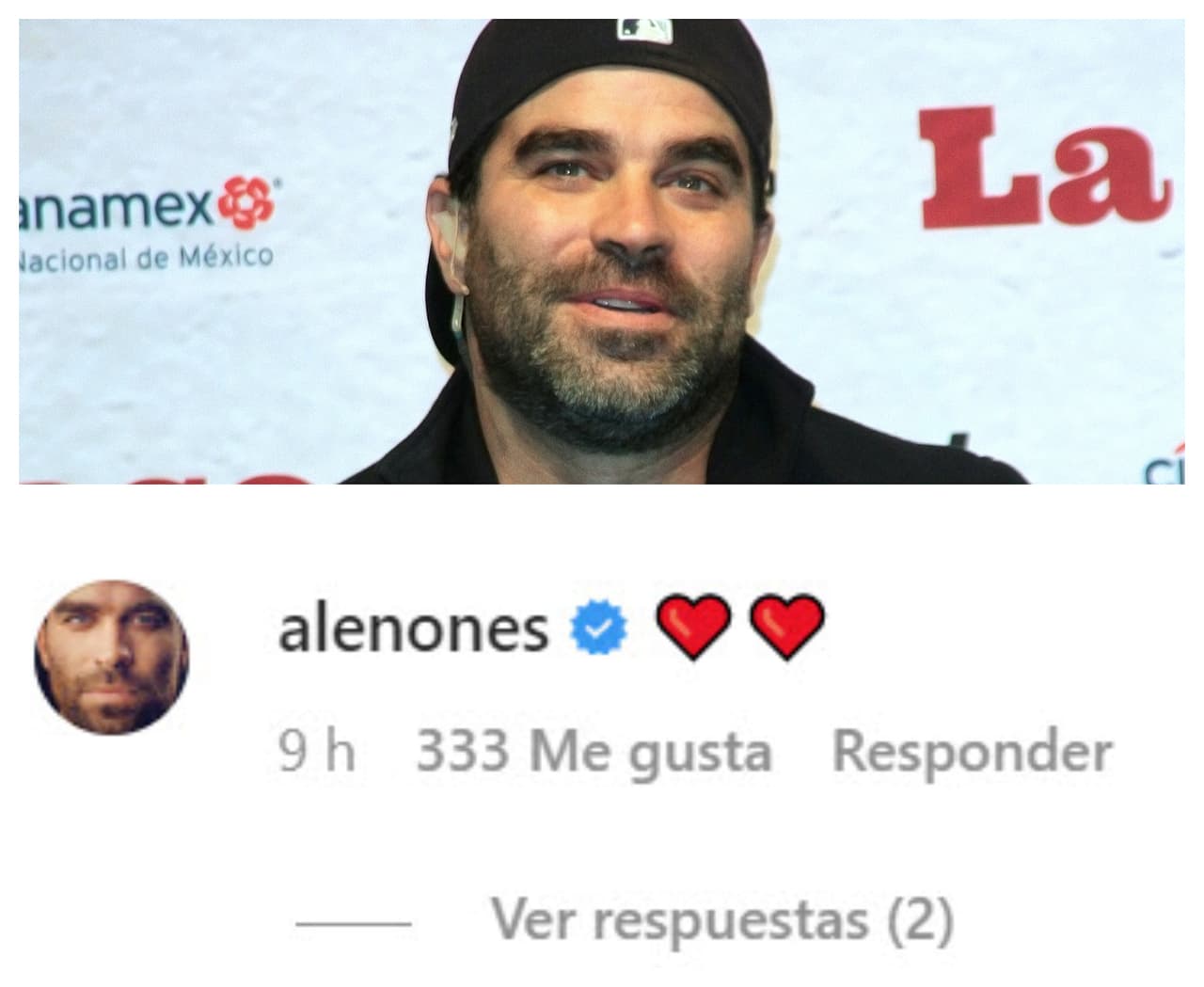 Alejando Nones tampoco se resistió al ver al nuevo matrimonio.