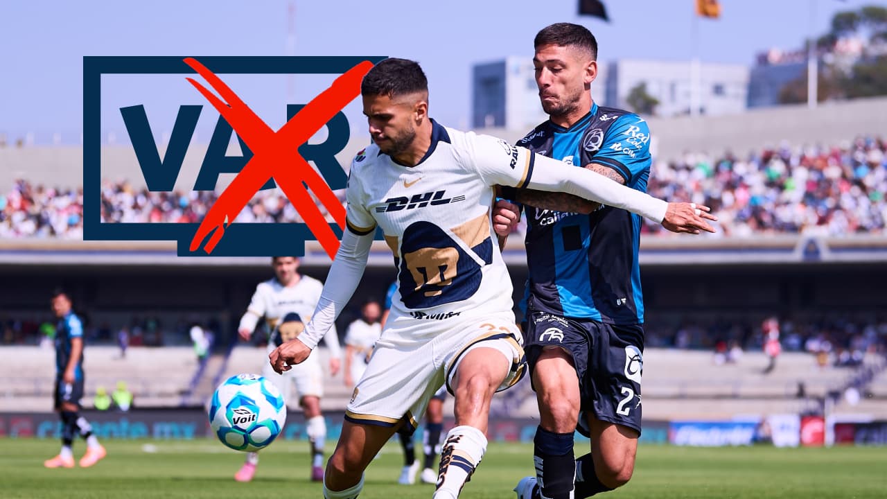 ¡Insólita falla del VAR en el Pumas vs. Querétaro!