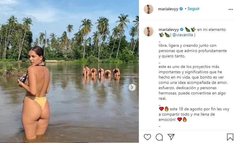 Su nuevo proyecto va de la mano con la 
<b>filosofía 'body positive' y los derechos de las mujeres</b>, por lo que en las fotos de su campaña digital luce orgullosa su cuerpo sin filtros.