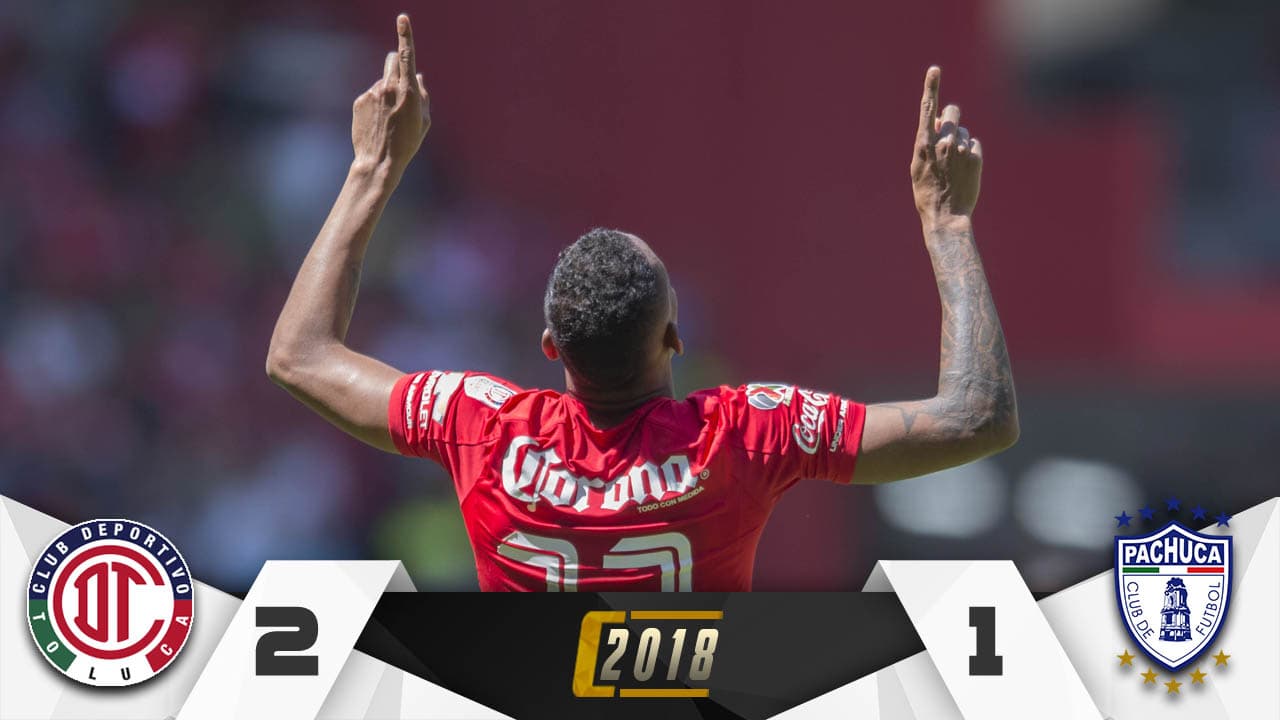 Toluca mantiene el invicto en el Infierno a costa de los Tuzos