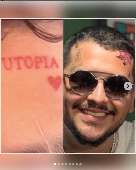 Dejó de ser visible la palabra que hacía referencia al álbum de su ex, lanzado en 2006, y el corazón rojo que la acompañaba.