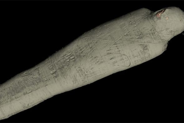 El proyecto, realizado conjuntamente con varios hospitales, se centra en ocho momias de las 120 que componen la colección del museo, procedentes de Egipto y Sudán. (Crédito: British Museum)