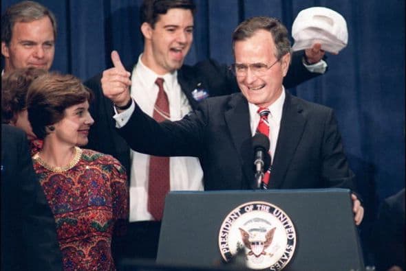 #41- George H. W. Bush. Mandato desde 20 de enero de 1989, hasta 20 de enero de 1993