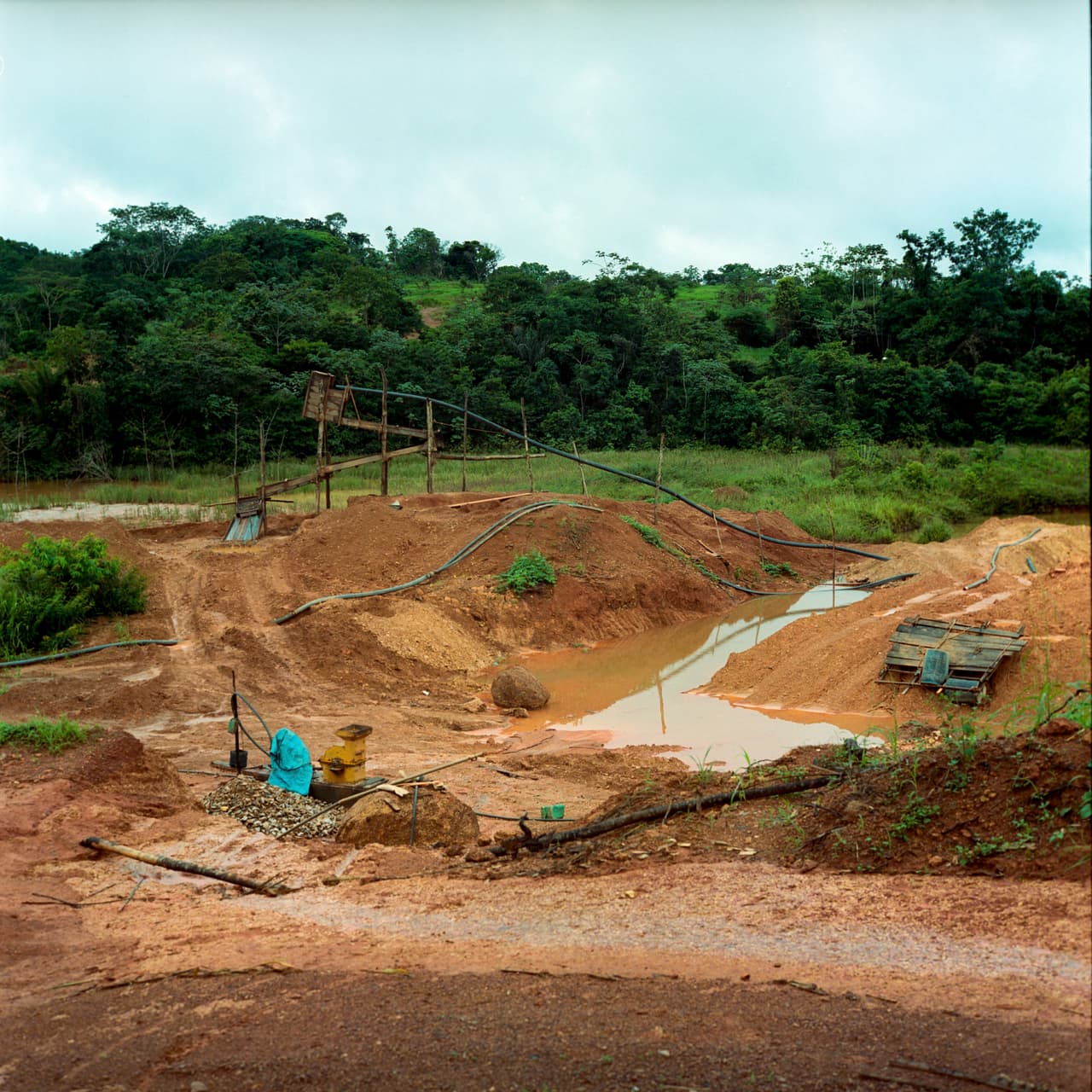 An artisanal gold mine in Ressaca, a Garimpero mining community where the Belo Sun mine is planned to be built. Jan 28, 2017.