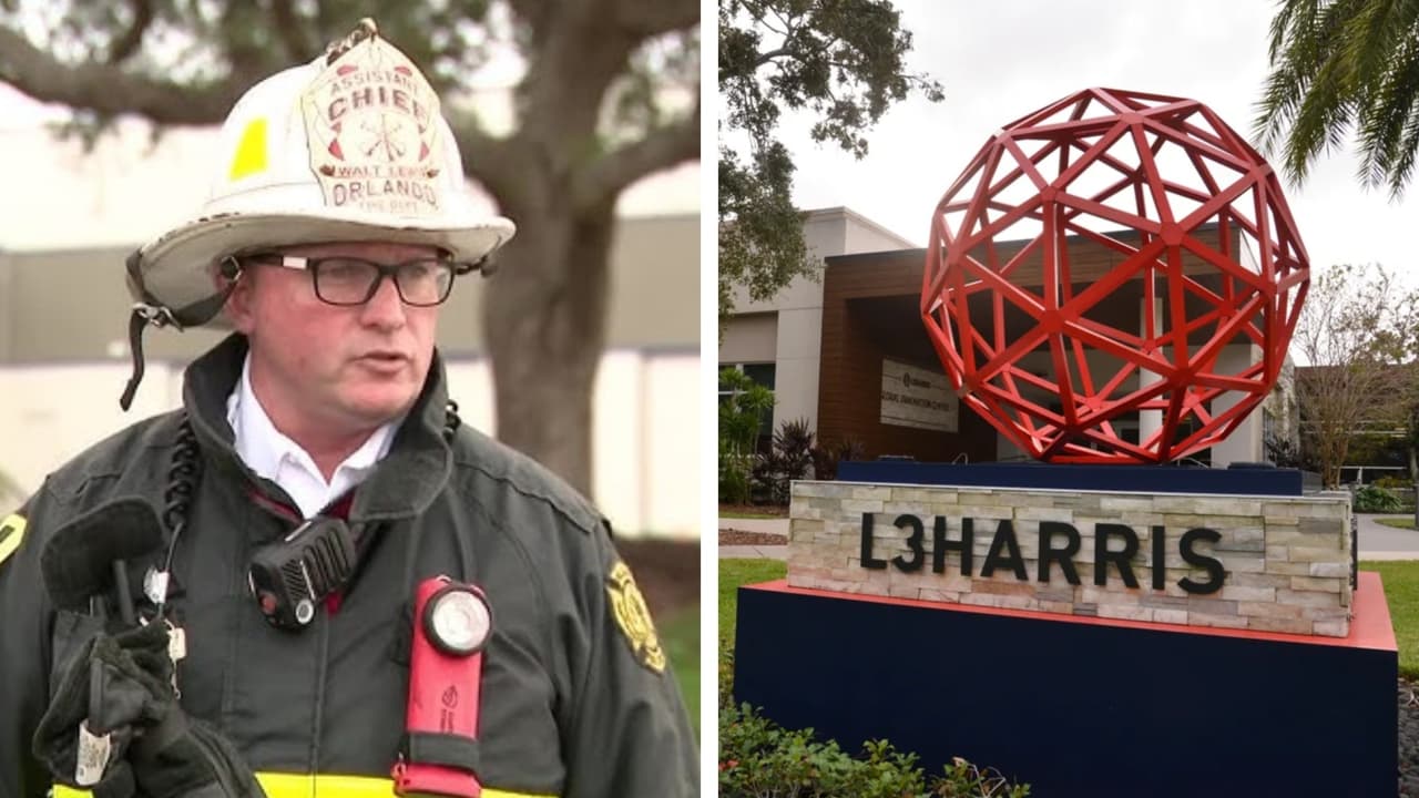 Tres heridos tras incendio por litio en polvo en planta de L3Harris en Orlando