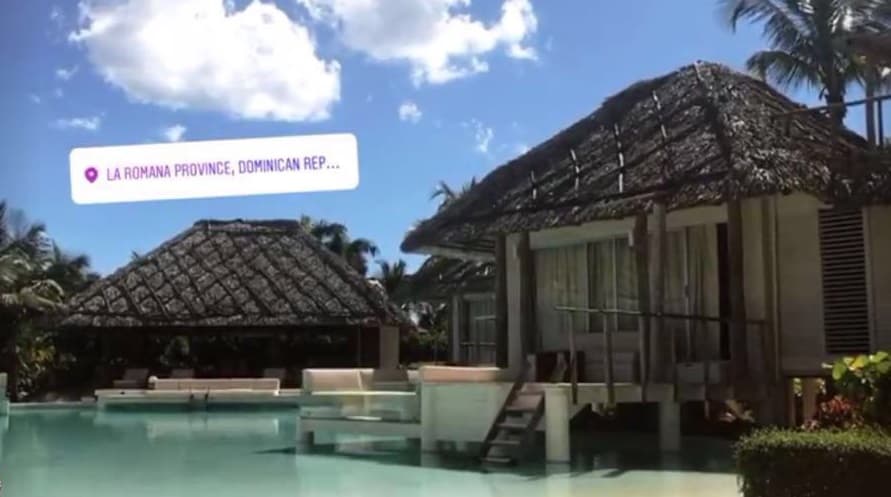 Esta imagen, subida desde el Instagram de la modelo Natalia Barulích, muestra el hotel Villa Romana, el lujoso resort desde donde algunos famosos participantes en el Festival Presidente han compartido varias instantáneas, incluida Maluma, con el que se vincula sentimentalmente.