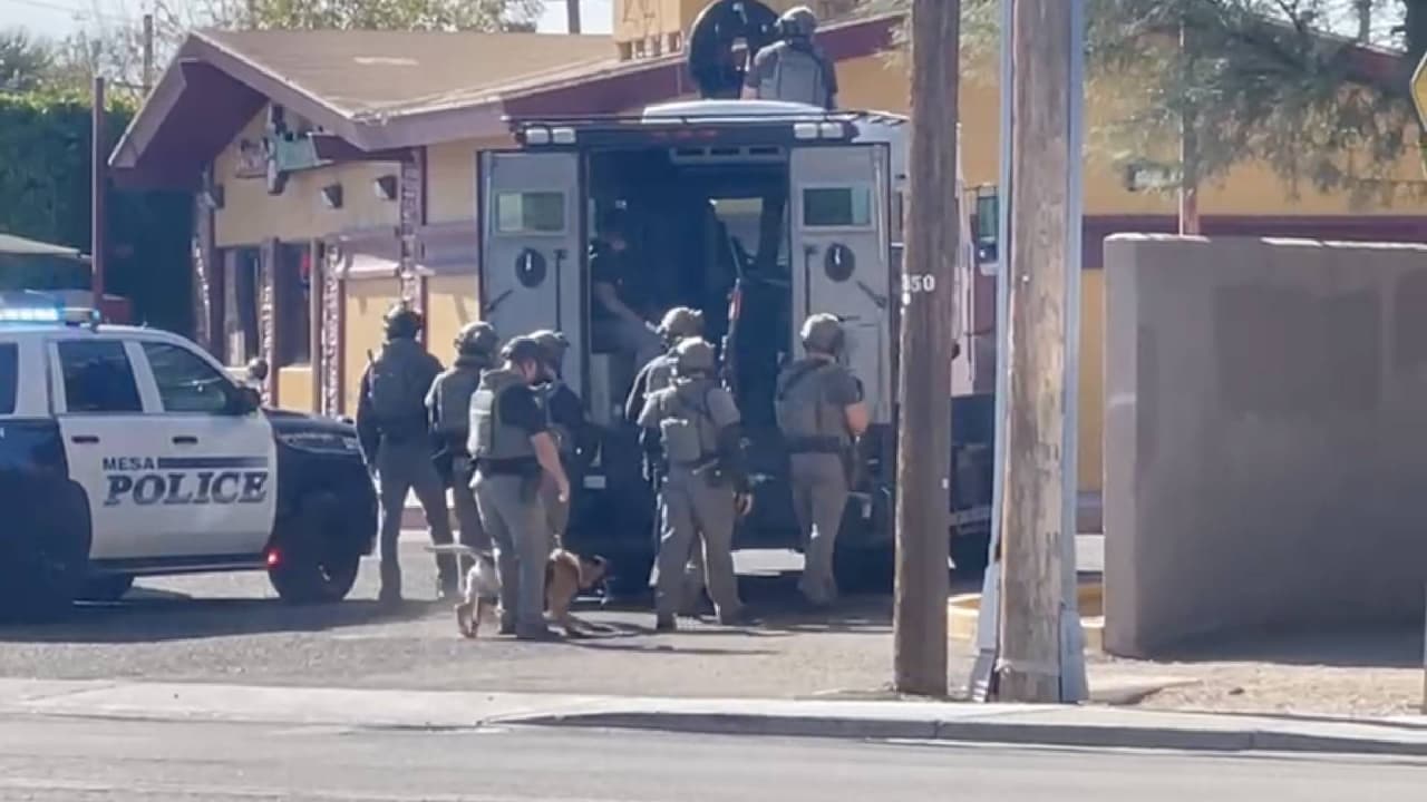 Se registra tiroteo con la policía en Mesa