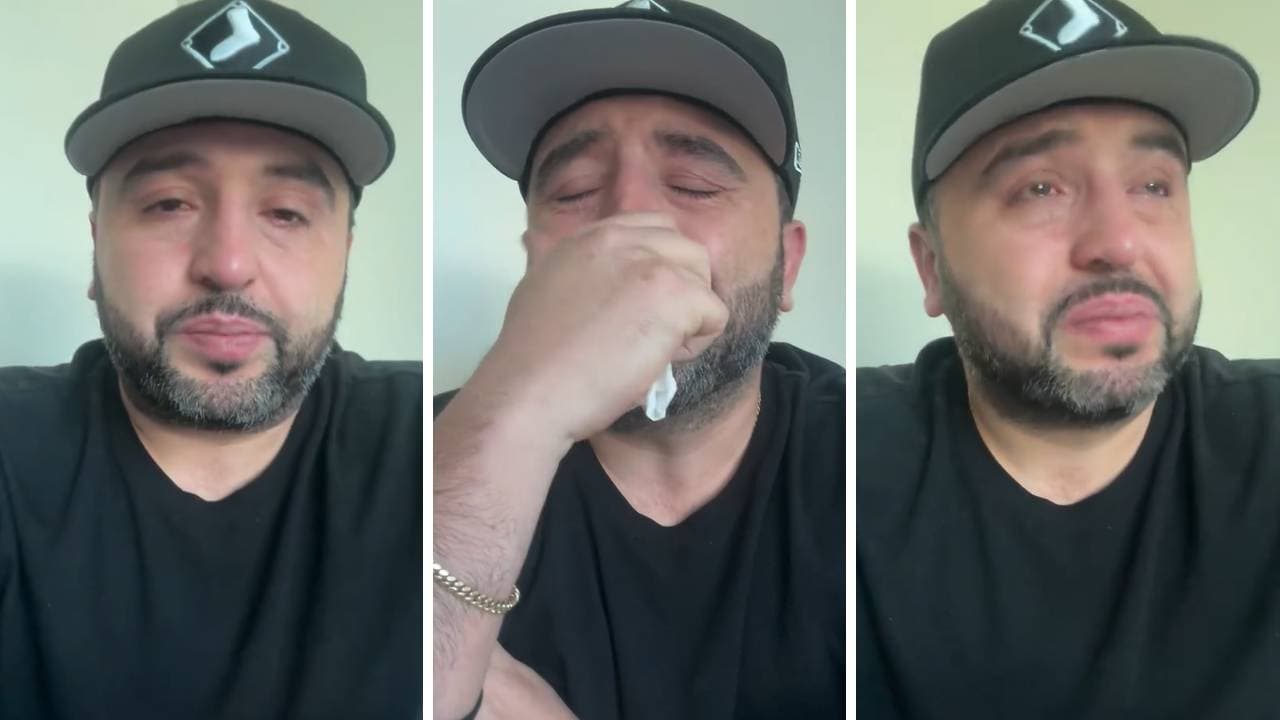 Mike Salazar desconsolado por la salud de su pequeña hija.