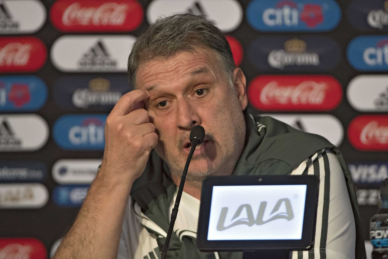 Gerardo Martino director técnico de la Selección de México de fútbol durante la conferencia de prensa en el Centro de Alto Rendimiento.