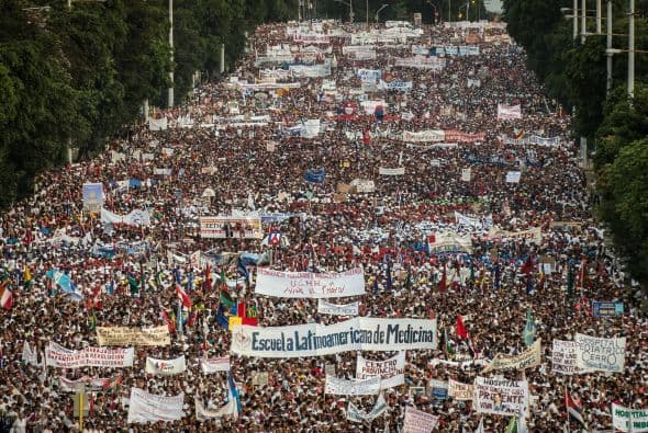 La estimación oficial considera que participaron más de medio millón de cubanos.