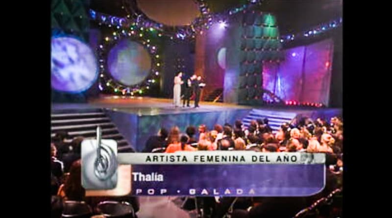 Thalía, que no pudo estar presente, ganó el premio a la Artista Femenina del Año en la categoría Pop.