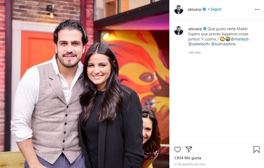La mañana de este 20 de octubre 
<b><a href="https://www.univision.com/famosos/maite-perroni-andres-tovar-novio-escandalo-claudia-martin-esposo">Maite Perroni y Andrés Tovar confirmaron su noviazgo</a></b>. La noticia la dieron 4 meses después del escándalo que señalaba a la ex RBD como la supuesta 'tercera en discordia' en el matrimonio del productor y la actriz Claudia Martin.