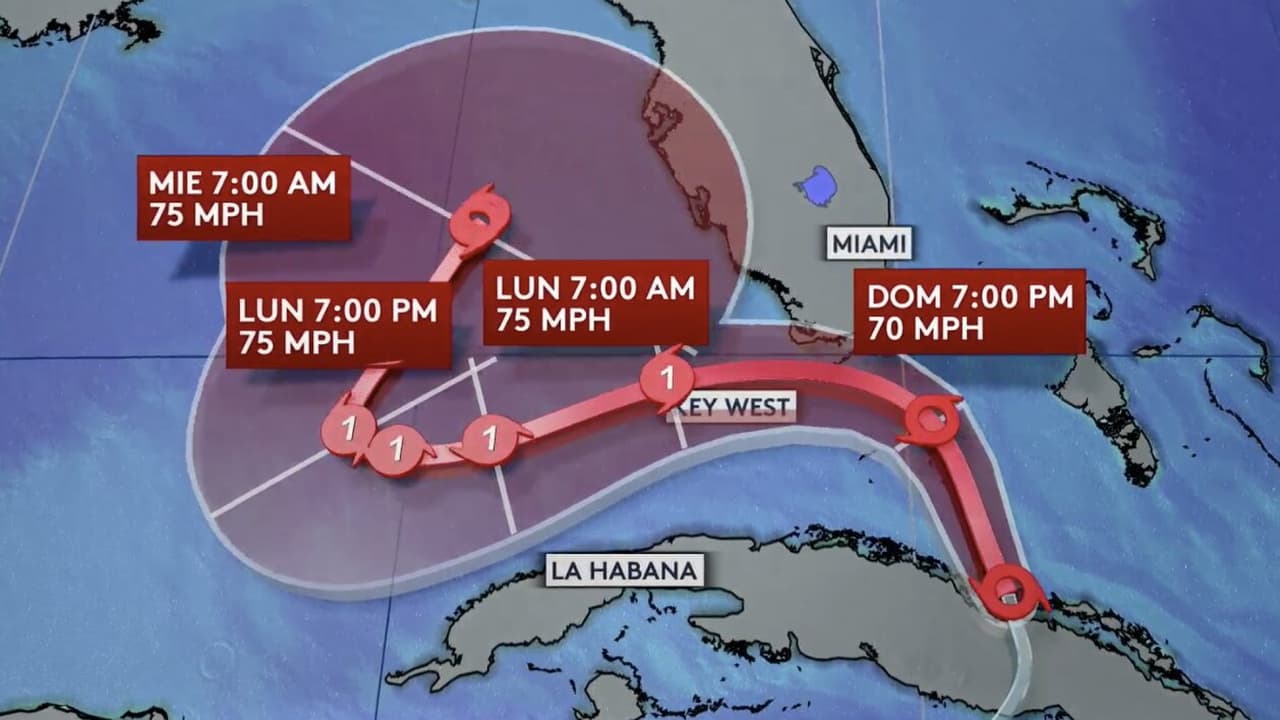 Tormenta tropical Eta sale de Cuba rumbo a los Cayos de Florida