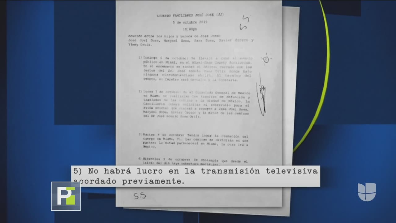 Otro de los puntos del documento, es que no habrá lucro en la transmisión televisiva, ya que contemplaban una amplia cobertura mediática.