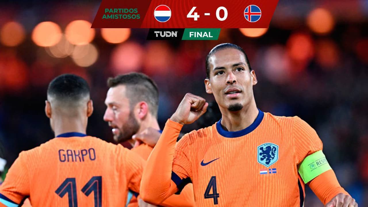 Países Bajos golea a Islandia en último juego previo a la Euro 2024