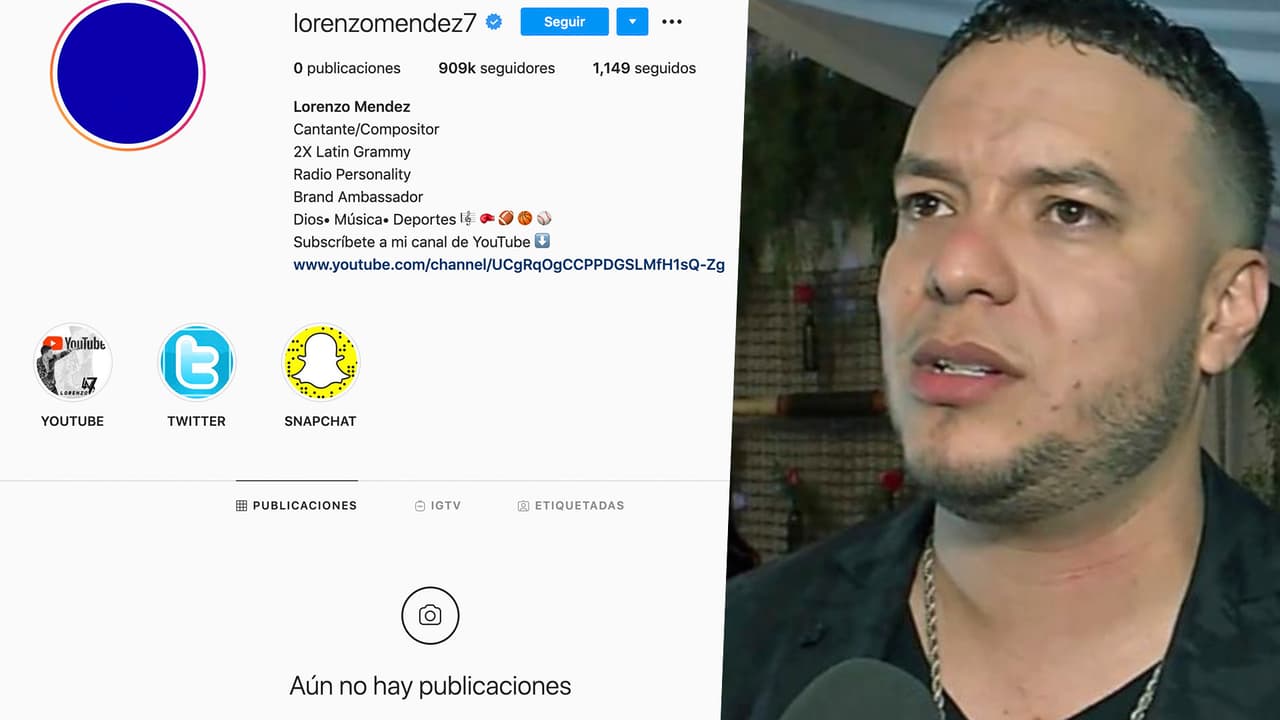 Lorenzo Méndez reacciona borrando todo en Instagram tras el beso de Chiquis con Mr. Tempo