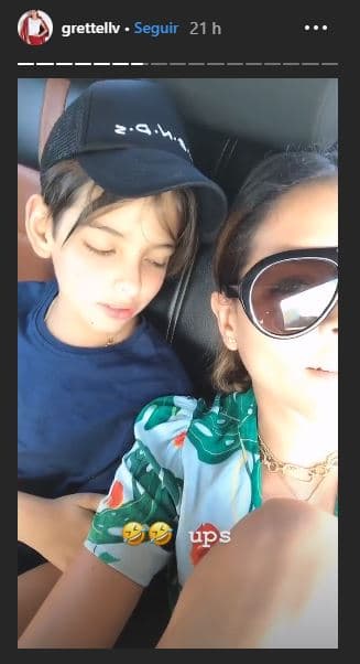 Grettell Valdez también aprovechó durante este viaje para compartir un emotivo mensaje que dedicó a su único hijo: Santino, fruto de su relación con Patricio Borghetti.