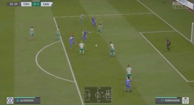 Cruz Azul no logra salir del sótano y esta vez caen frente al Santos de Eduardo Aguirre con un marcador de 3-4.