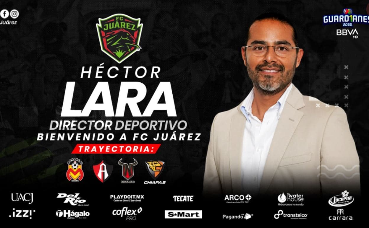 FC Juárez anuncia a Héctor Lara como nuevo director deportivo