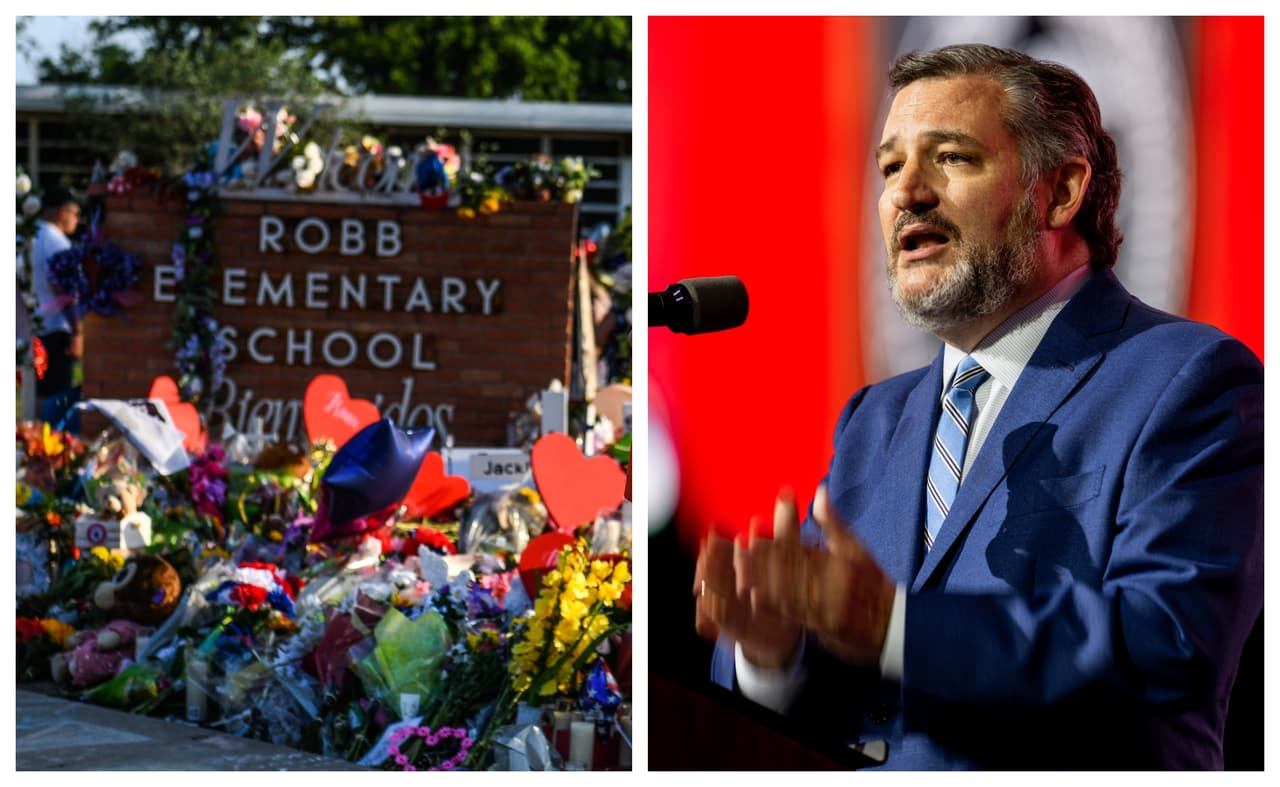 Grupo de maestros en Texas realiza manifestación contra el senador Ted Cruz y pide leyes para el control de armas 