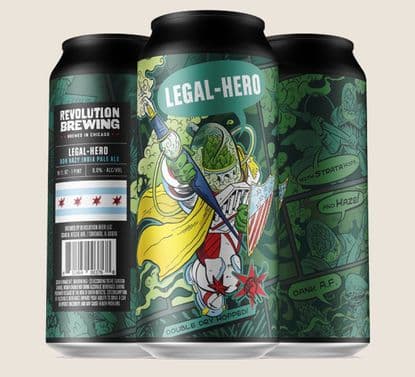 La cerveza Legal-Hero celebra la legalización de la marihuana en Illinois