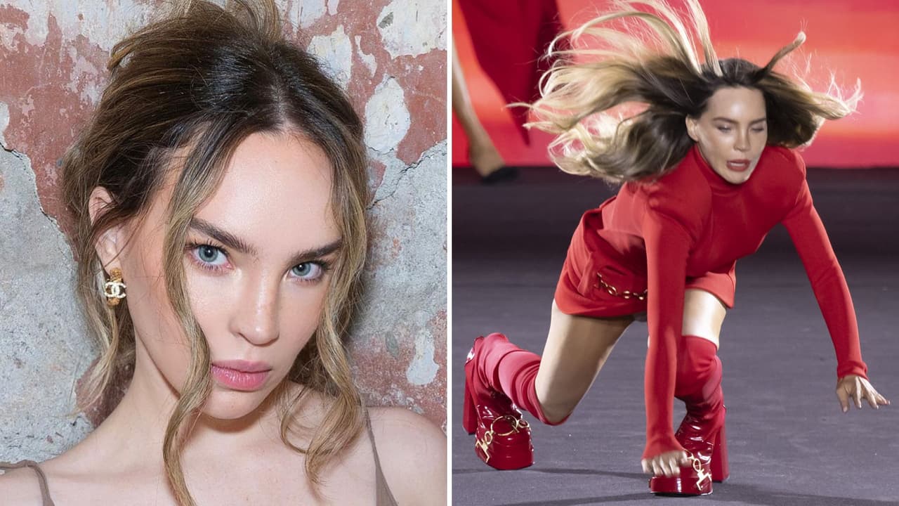 Belinda se defiende tras las críticas por su caída en famoso desfile: “A cualquiera le pasa”
