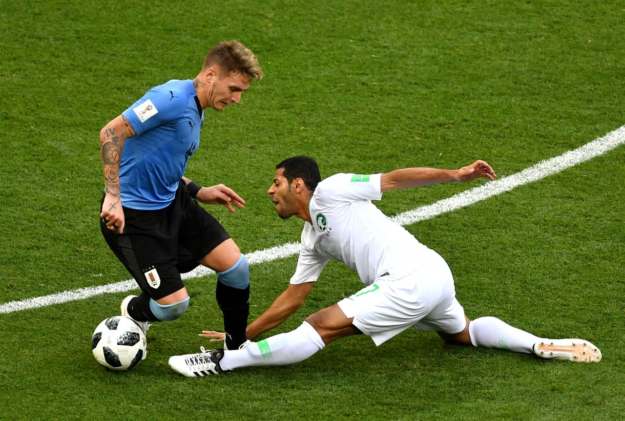 Uruguay fue mejor que Arabia Saudita en su intención de mantenerse arriba en el marcador, a pesar del esfuerzo de los asiáticos.