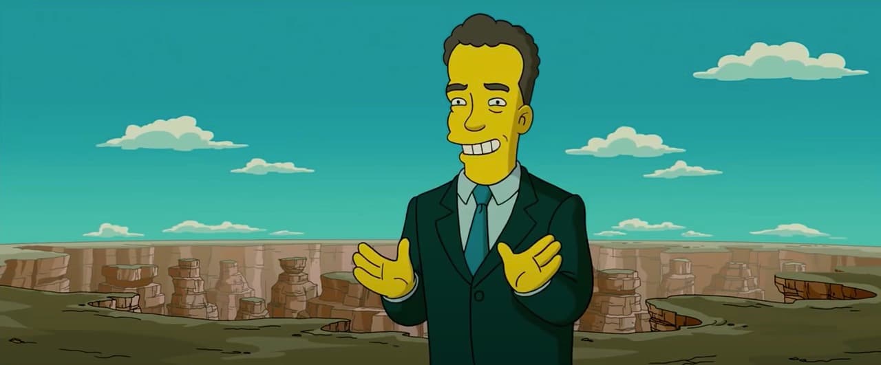 Tom Hanks en la película de Los Simpson
