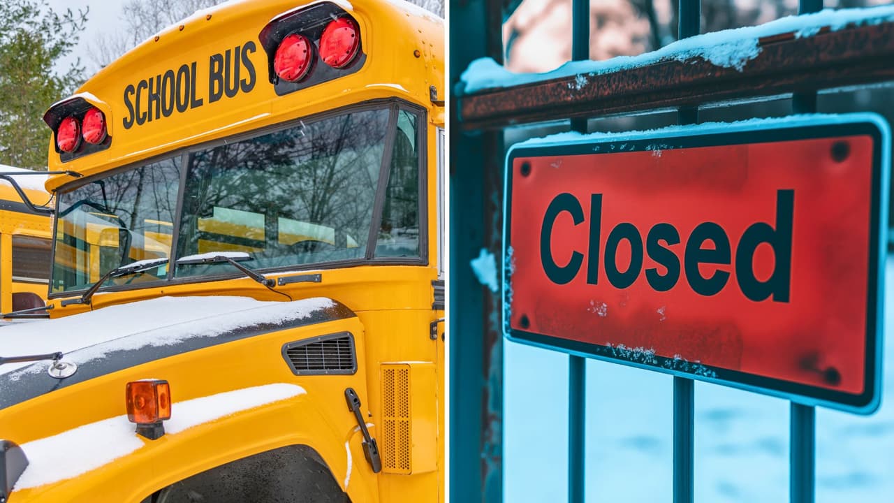 Lista de distritos escolares que suspenden clases este viernes por el paso de una tormenta invernal en el norte de Texas