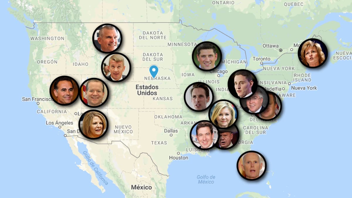 El mapa interactivo de la "guerra" del extremista Bannon contra el Partido Republicano 