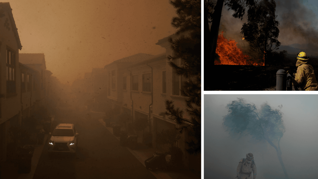 El Incendio Silverado deja dos heridos graves, mantiene las evacuaciones obligatorias y expande cierres de vías en Irvine